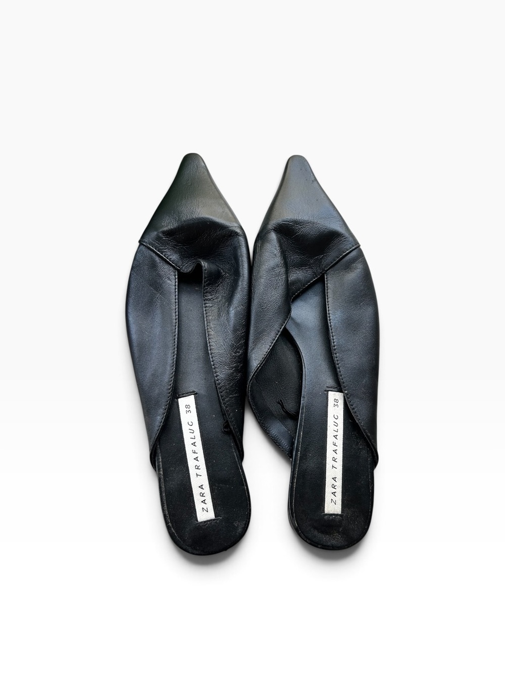 Zara Trafaluc Black Mules Size 38 (7)